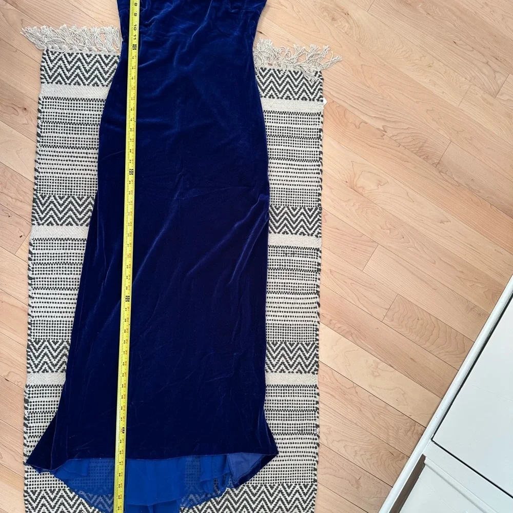Zum Zum by Niki Livas Royal Blue Velvet Dress